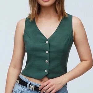 Madewell Katrina crop vest size 4